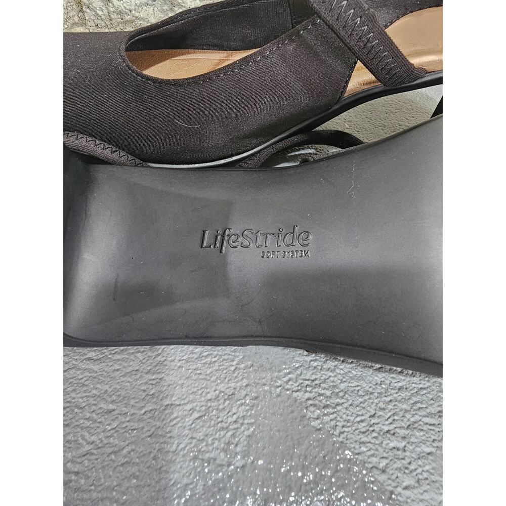LifeStride Evoke Slingback Mary Jane Platform Pump Black Comfort New Sz 10 - Picture 9 of 11